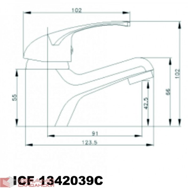 Смесители »  " ЕКО " » ICF 1342039C 