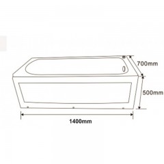 Вана "БЕНДИДА"  ICSH 147050 TUB