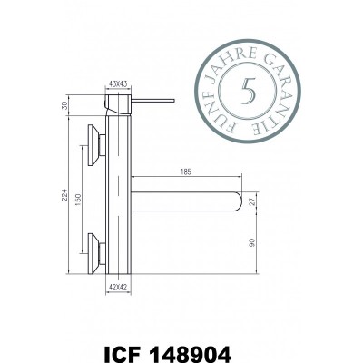  Смесители » Куарто »  ICF 148904 C 