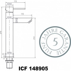  Смесители » Куарто »  ICF 148905 C 