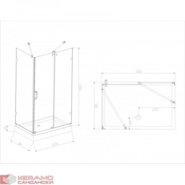  Душ кабина » ICL 1501R