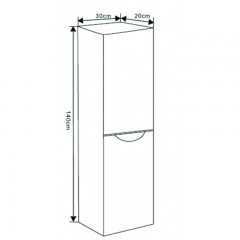 PVC Колона за баня ICP 2516 Green