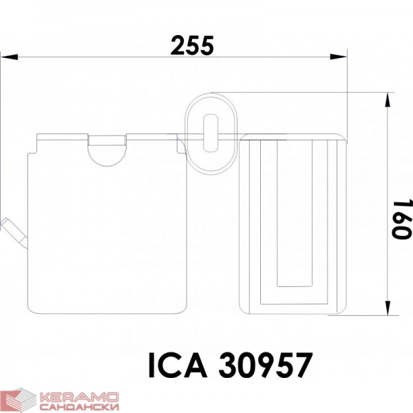  Аксесоари за баня АРИЕЛ  » ICA 30957 