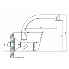 Месингов Смесител » LINNI  ICF 5108152 7313