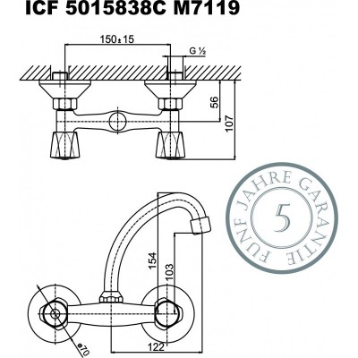 Смесители » КЛИЕР  » ICF 5015838C M7119 