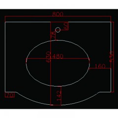 Плот за баня  " PIETRA" » ICP 5021-80B