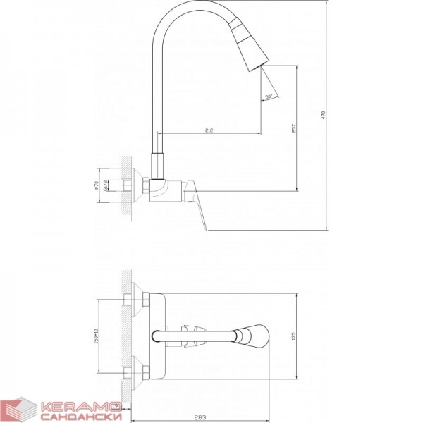 Месингов Смесител » LINNI RED MATT  ICF 5108152R 7789
