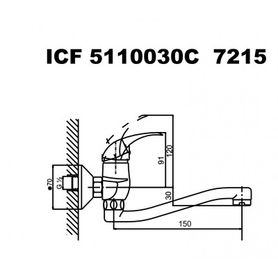  Смесители »  "Оливия "» ICF 5110030 7215C 