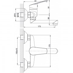 Месингов Смесител » ALFI ICF  5251123 7215