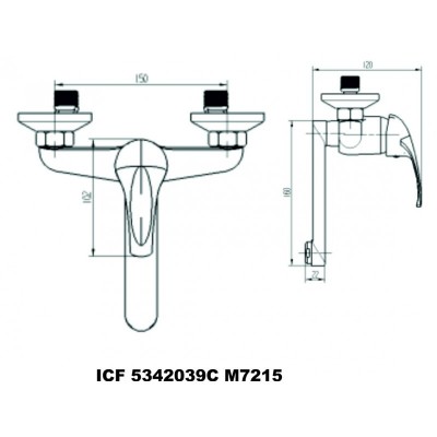  Смесители »  " ЕКО " »  ICF 5342039C M7215 