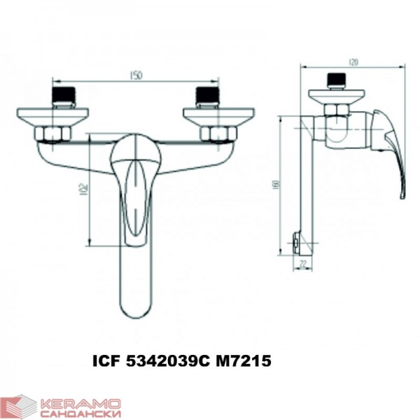  Смесители »  " ЕКО " »  ICF 5342039C M7215 