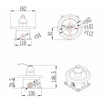 Месингов смесител за вграждане ICF 554015-1BR