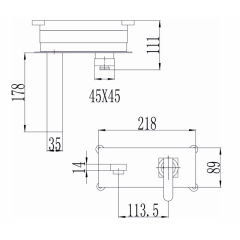  Месингов смесител за вграждане ICF 5546111B