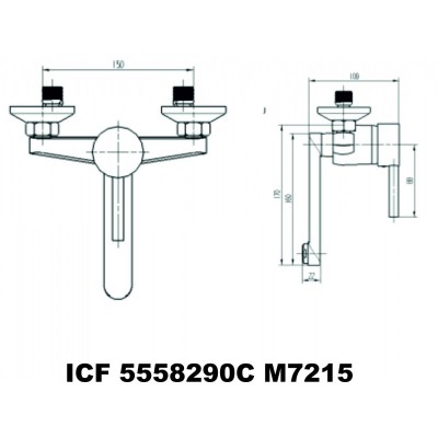  Смесители »  "КРИСТИ " »   ICF 5558290 7215
