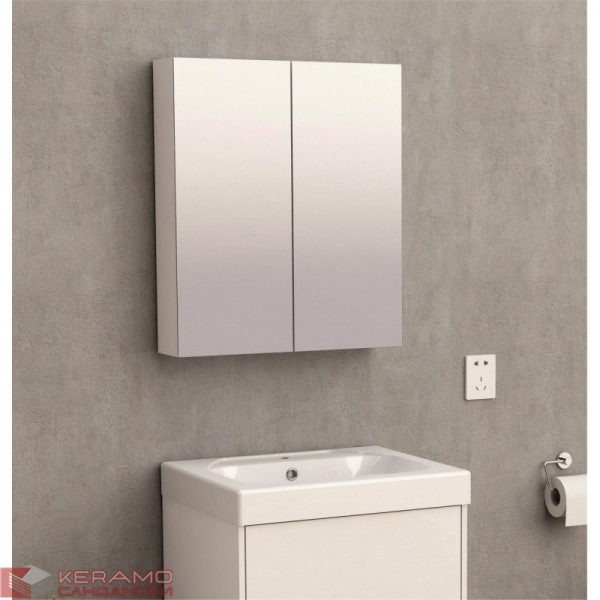 Шкаф за баня горен огледален  ICP6049-2/6070 WHITE