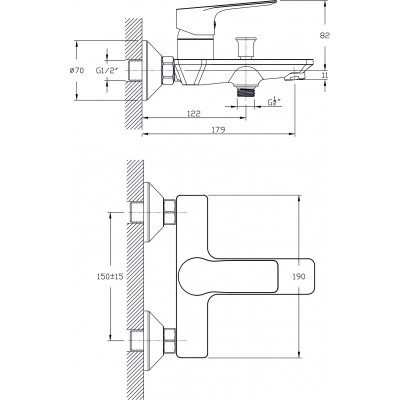 Месингов Смесител »    ХАНА  » ICF 6456153W 