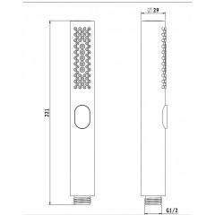 Глава за душ ICH 7136 
