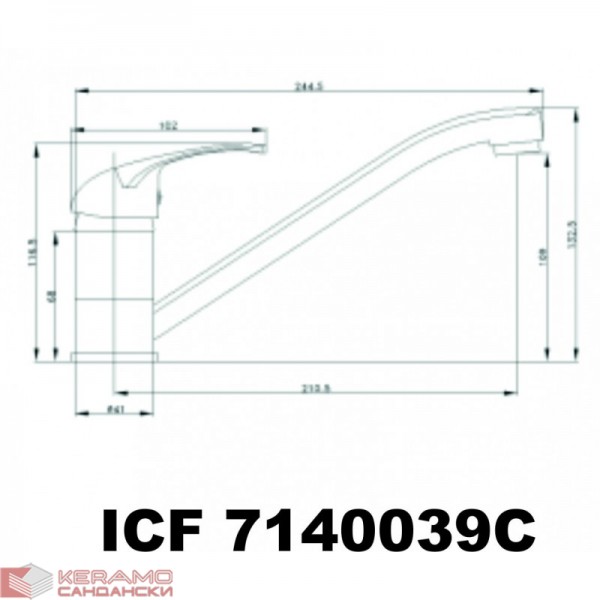  Смесители »  " ЕКО " » ICF 7140039C 