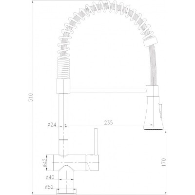 Месингов Смесител за кухненски умивалник »   ICF 7561017B
