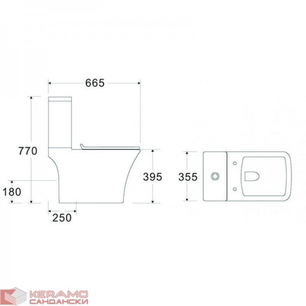 Моноблок  ICC 7837P RIMLESS/ 7837P UF