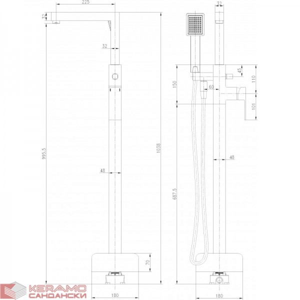 Месингов Смесител »  ICL 8215W