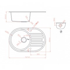 ICGS 8310 W  мивка 