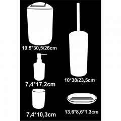 Тоалетно кошче за баня ICA 8328W