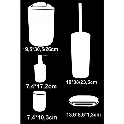 Тоалетно кошче за баня ICA 8328W