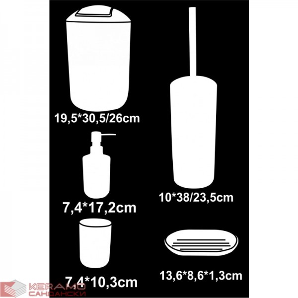 Тоалетно кошче за баня ICA 8328W