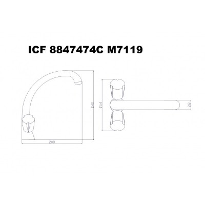  Смесители » Брит »  ICF 8847474 C M 7119 