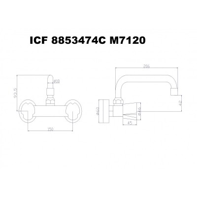  Смесители » Брит » ICF 8853474C M7120 