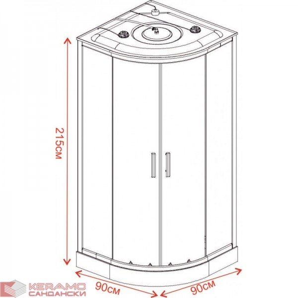 Хидромасажна кабина ЧАР  ICSH  888LT NEW EASY ASSEMBLE