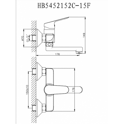 Месингов Смесител »  LINNI  ICF 5452152 7215