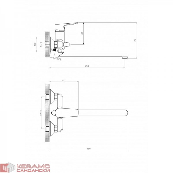  Смесители »  " ЕММА " »  ICF 5005007C M7230