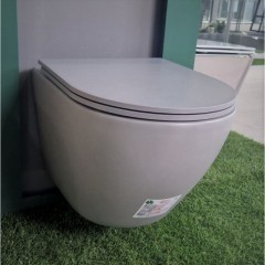 Стенна тоалетна чиния  ICC  4937GRAY