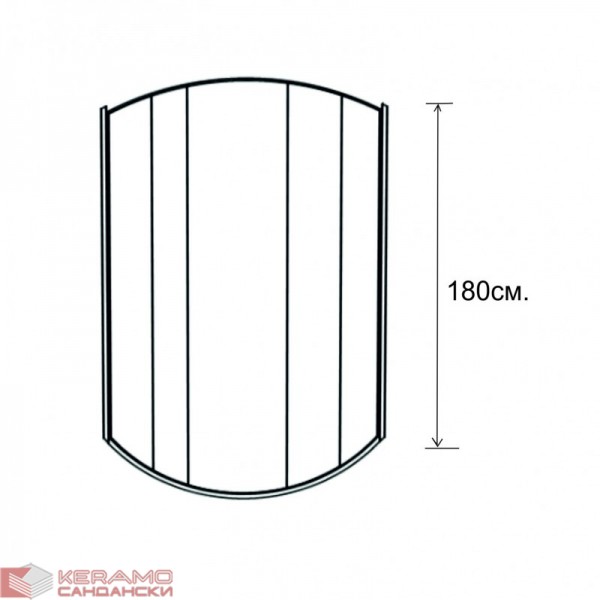  Душ кабина » ICS 285TS NEW 90*90 EASY ASSEMBLE