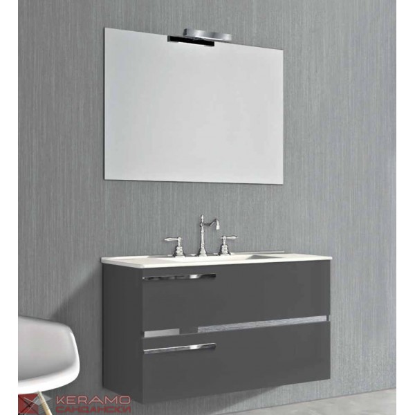 Шкаф за баня от МДФ Samara 70/60/45 antracite grey