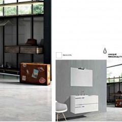 Шкаф за баня от МДФ Samara 70/60/45 whitw gloss