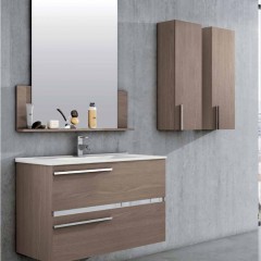 Шкаф за баня от МДФ Samara 70/60/45 whitw gloss