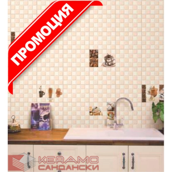Плочки за кухня Kitchen Mosaic Beige 20X30