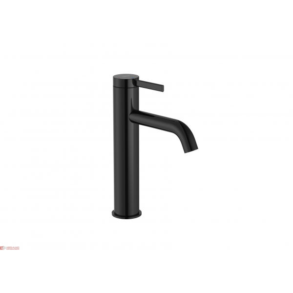 Смесител за умивалник Ona Titanium Black с click-clack сифон, среден A5A3C9ECN0