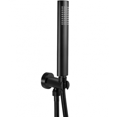 Душ комплект за вграждане Oval Black Matte REA-P8467
