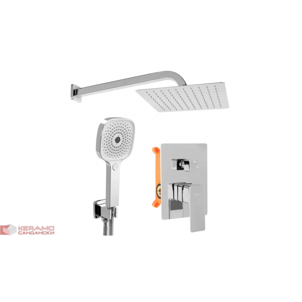 Душ комплект за вграждане хром ORIX REA-P8463