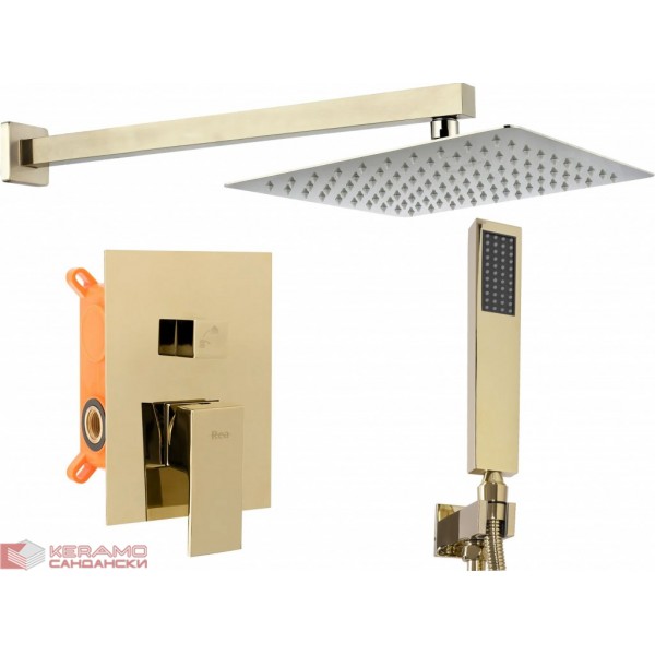 Душ комплект за вграждане хром Fenix Gold REA-P8401