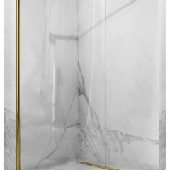 Стационарен параван за баня 90 см Aero Gold K8442