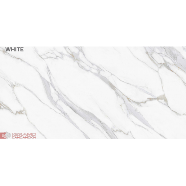 Гранитогрес Wonder White 120x60